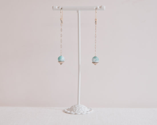 Larimar Drops Earrings
