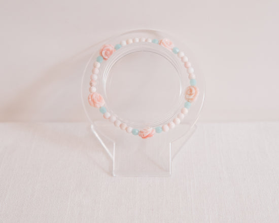 Florida Queen Conch & Aquamarine Bracelet