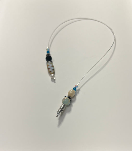 Love & Protection Jasper w/ Pearl Beaded Bookmark