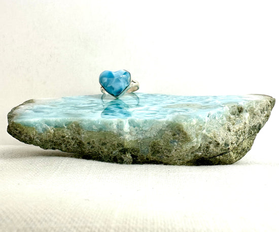 Heart of the Ocean Larimar Ring