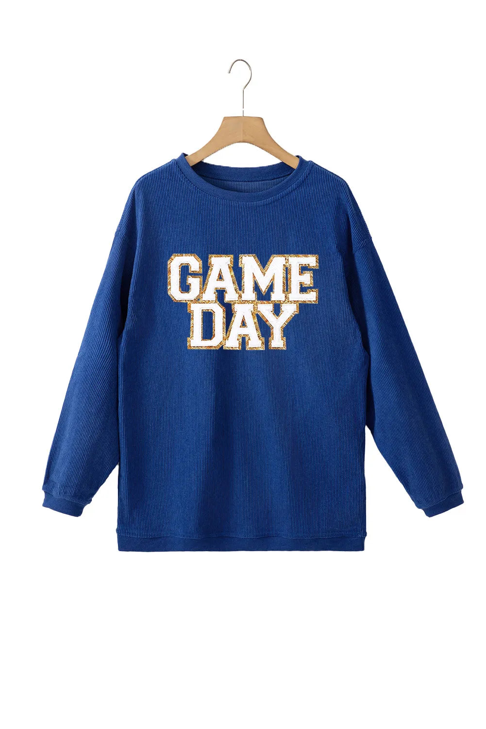 Game Day Round Neck Long Sleeve Sweatshirt – Casual and Cozy Sportswear